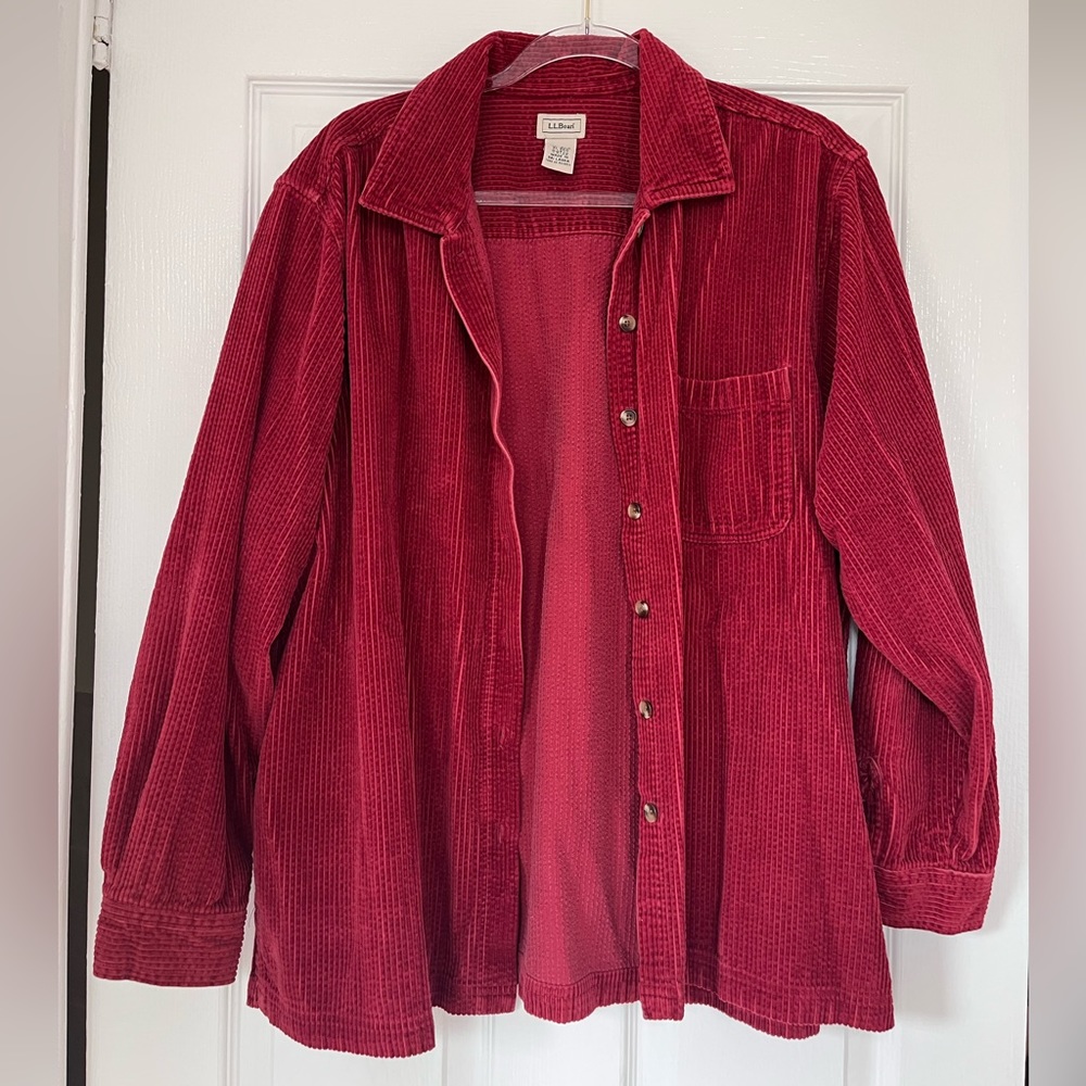 LL bean corduroy button up